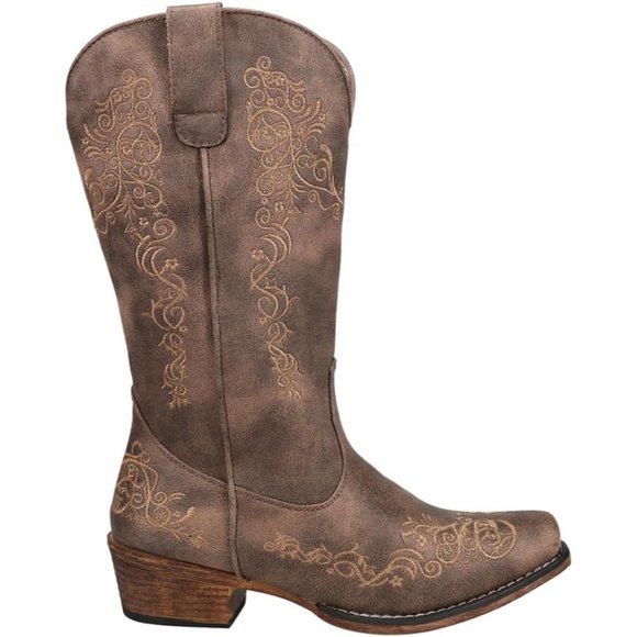 Womens Riley Scroll Western Boot - Picture 3 of 5